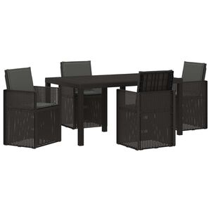 vidaXL Ensemble de salle &agrave; manger pour jardin 5 pc Anthracite PP