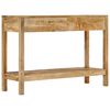 vidaXL Table console et 2 tiroirs 110x35x75 cm bois de manguier solide