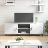 vidaXL Meuble TV blanc 150x30x50 cm bois d'ing&eacute;nierie