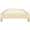 vidaXL Cadre de lit sans matelas cr&egrave;me 100x200 cm tissu