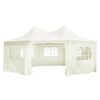 vidaXL Couverture de tente de jardin 6 x 4,5 x 3 m Cr&egrave;me Tissu
