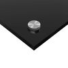 vidaXL Protection de cuisine Noir 100 x 50 cm verre trempé
