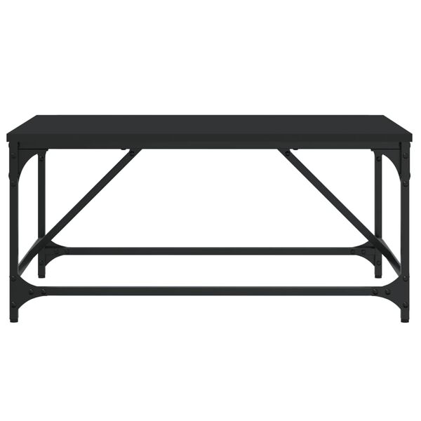 vidaXL Table basse noir 75x50x35 cm bois d'ing&eacute;nierie