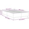 vidaXL Cadre de lit plateforme Bleu 120 x 200 cm tissu
