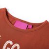 T-shirt enfants &agrave; manches longues cognac 128