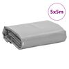 vidaXL B&acirc;che gris 5x5 m 650 g/m&sup2;