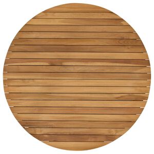 vidaXL Plateau de table &Oslash; 80 x 3,5 Rond Bois de teck massif Naturel