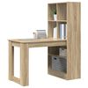 vidaXL Bureau Ch&ecirc;ne Sonoma 122 x 67 x 145 cm Bois d'ing&eacute;nierie