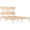 vidaXL Cadre de lit sans matelas 140x190 cm bois massif