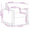 vidaXL Canap&eacute; 60cm Taupe M&eacute;tал