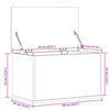 vidaXL Bo&icirc;te de rangement sonoma gris 60x35x35 cm bois d'ing&eacute;nierie