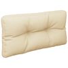 vidaXL Coussins de palette lot de 2 beige tissu