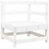 vidaXL Salon de jardin 5 pcs blanc bois massif de pin
