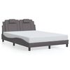 vidaXL Cadre de lit Viana avec LED sans matelas gris 120x200 cm