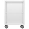 vidaXL Meuble TV Blanc brillant 120x35x48 cm Bois d'ingénierie