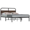 vidaXL Cadre de lit sans matelas 120x200 cm ch&ecirc;ne marron