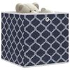 vidaXL Bo&icirc;tes de rangement pliables 4pcs bleu 32x32x32cm tissu intiss&eacute;