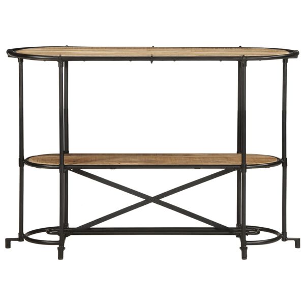vidaXL Table console 110x42x76 cm bois massif de manguier brut