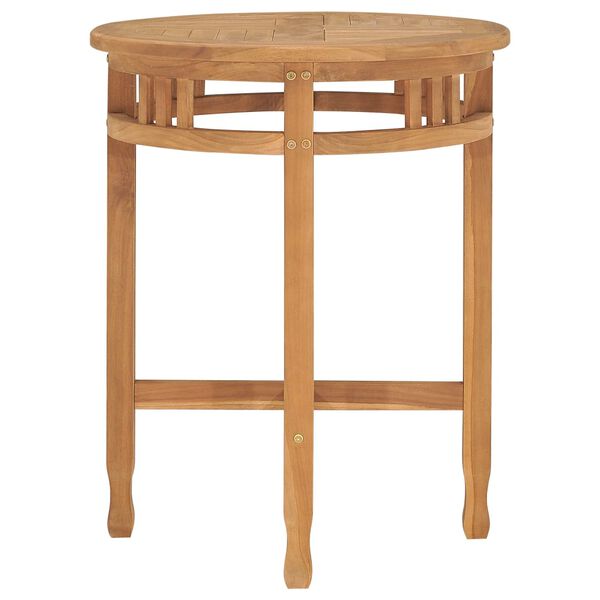 vidaXL Ensemble &agrave; manger de jardin 3pcs avec coussins bois teck solide