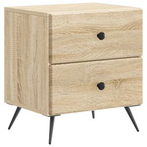 vidaXL Cabinet de chevet Ch&ecirc;ne Sonoma 43 x 34,5 x 47,5 cm