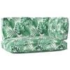 vidaXL Set de coussins de palette Floral 3 pcs Motif Feuille Verte
