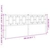 vidaXL T&ecirc;te de lit de remplacement m&eacute;tal blanc 200 cm