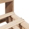 vidaXL Lit biblioth&egrave;que sans matelas 120x190 cm bois massif