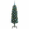 vidaXL Sapin de Noël artificiel Vert 150 cm PVC et acier et plastique