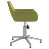 vidaXL Chaises pivotantes &agrave; manger lot de 4 vert clair velours