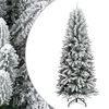 vidaXL Sapins de No&euml;l Blanc chaud PVC, plastique, acier et PE