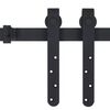 vidaXL Kit mini de porte d'armoire coulissante Acier au carbone 200 cm