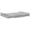 vidaXL Cadre de lit avec rangement Gris Sonoma 160 x 200 cm