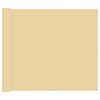 vidaXL &Eacute;cran de balcon Sable 100 x 500 cm Tissu Oxford
