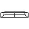vidaXL Cadre de lit sans matelas noir m&eacute;tal 180x200 cm