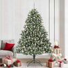 vidaXL Sapin de No&euml;l artificiel Vert 240 cm PVC, plastique et acier