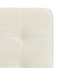 vidaXL Chaises &agrave; manger lot de 4 Cr&egrave;me Velours