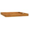 vidaXL Plateau de service 70x70 cm Bois de teck massif