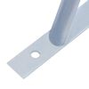 vidaXL Supports pour poteau de cl&ocirc;ture 3 pcs Acier galvanis&eacute;