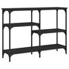 vidaXL Table console noir 102x29x75 cm bois d'ing&eacute;nierie