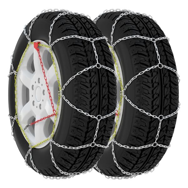 vidaXL Cha&icirc;nes antid&eacute;rapantes 2 pcs 16 mm VUS 4x4 Taille 400