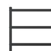 vidaXL Cadre de lit m&eacute;tal sans matelas avec t&ecirc;te de lit noir 120x190cm
