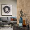 WallArt Panneaux muraux en cuir Borret Beige sableux 32 pcs