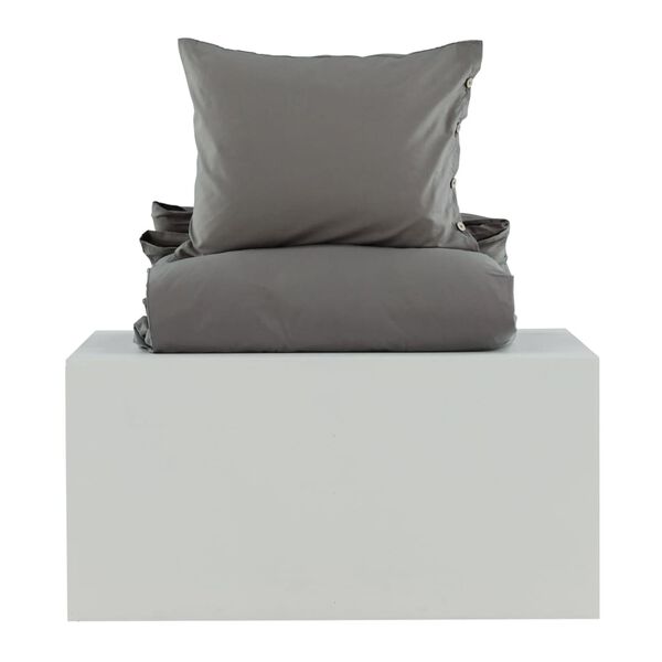 Venture Home Ensemble de lit Joar 200x150 cm Coton Gris fonc&eacute;