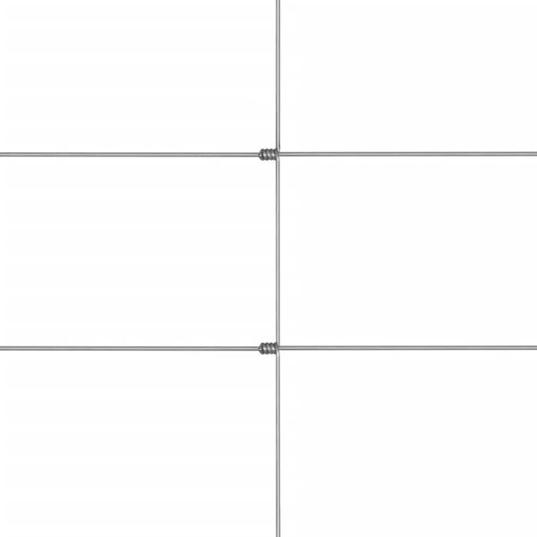 vidaXL Clôture de jardin Acier galvanisé 50x1,5 m Argenté