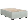 vidaXL Sommier &agrave; lattes de lit et matelas Gris clair 120x200cm Velours