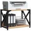 vidaXL Support d'imprimante &agrave; 2 niveaux ch&ecirc;ne sonoma 44x26x31,5 cm