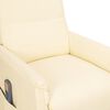 vidaXL Fauteuil de massage Cr&egrave;me Similicuir