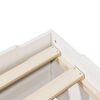 vidaXL Cadre de lit sans matelas empilable blanc 75x190 cm bois massif