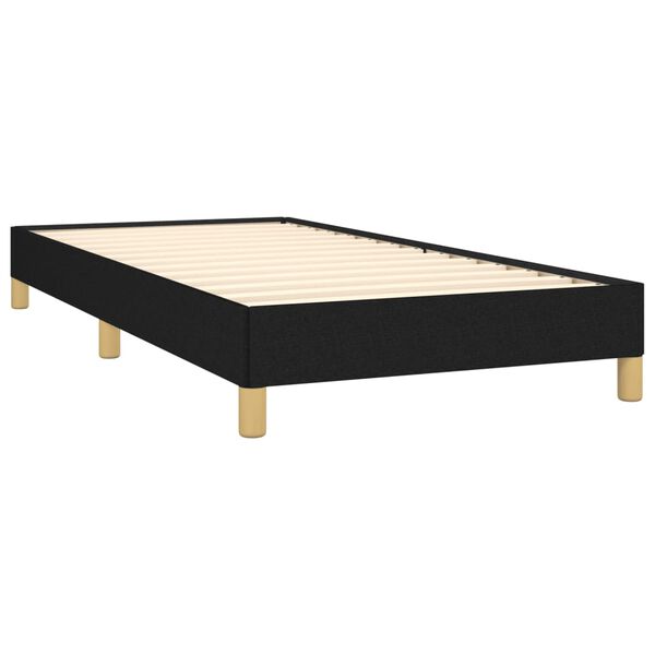vidaXL Cadre de lit sans matelas noir 80x200 cm tissu