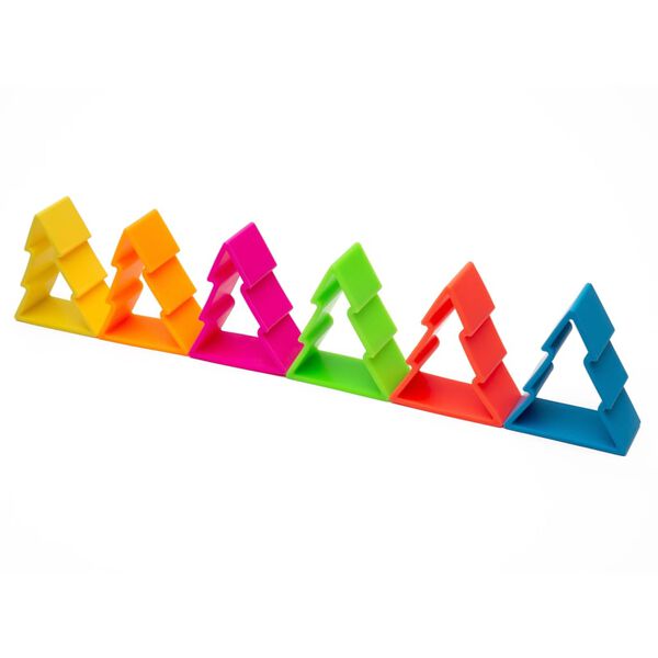 d&euml;na Ensemble de jouets en silicone Arbres Neon 6 pcs